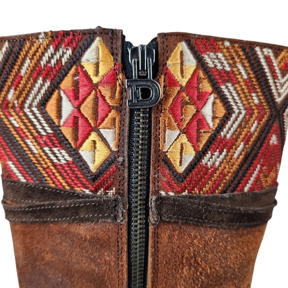 Old Gringo Double D Ranch Dream Weaver Suede Leather Western Boot Womens Size 10 - Picture 14 of 16